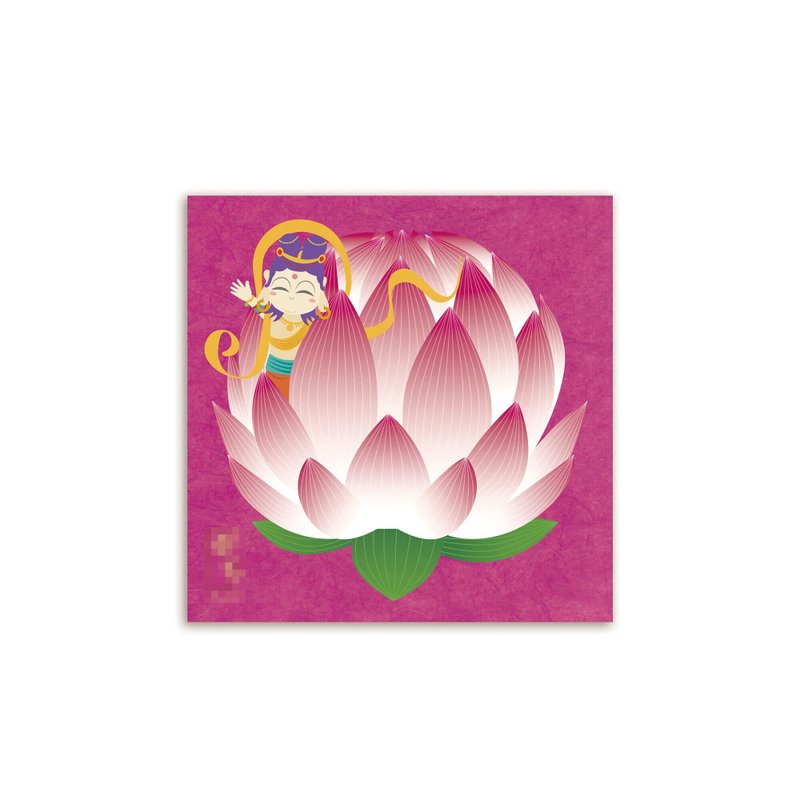 【汉礼 键师兄】莲花心意卡 (10张) (港澳限定) - 卡片/明信片 - 纸 