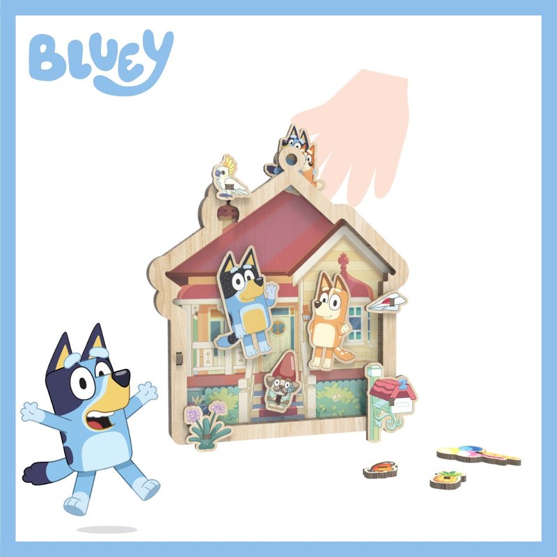 Bluey布鲁伊摇摇乐 | 趣味装饰 - 拼图 - 木头 多色