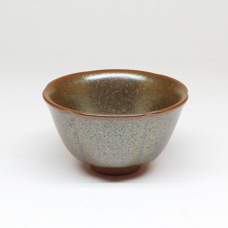 藏金釉茶杯，清酒杯 组（六杯） - 茶具/茶杯 - 陶 咖啡色