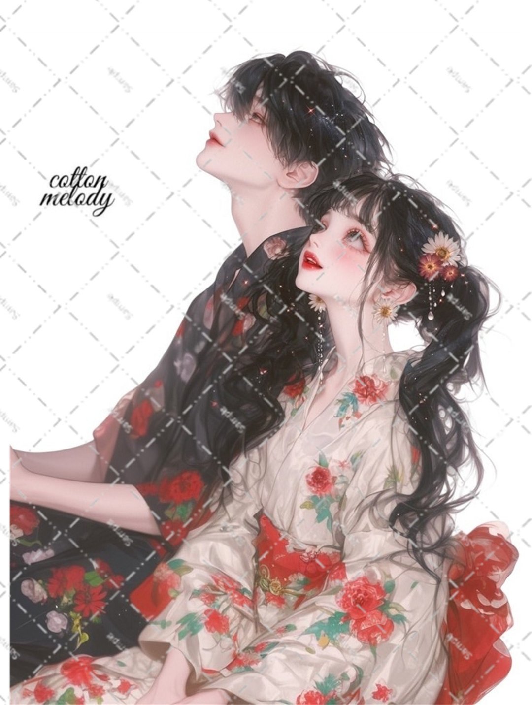 original sticker no.6197 人物贴纸 原创贴纸 人物贴纸 女孩贴纸 原创人物贴纸 - 贴纸 - 纸 