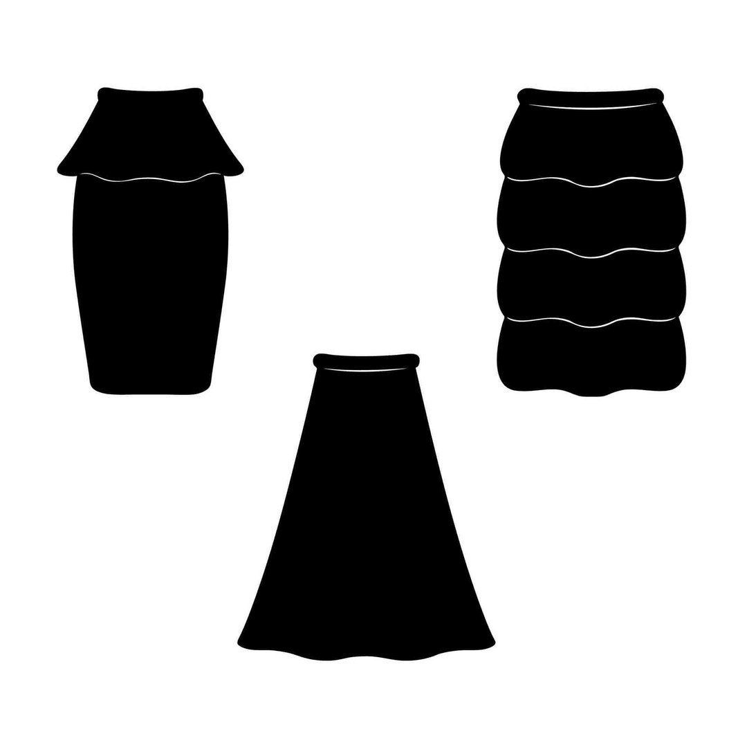 Skirt svg, skirts svg, skirt pdf, skirts pdf, skirt png, skirts png, Cricut, SVG - 图文模板设计 - 其他材质 