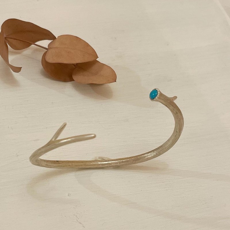 matryo deer drop - 项链 - 纯银 银色