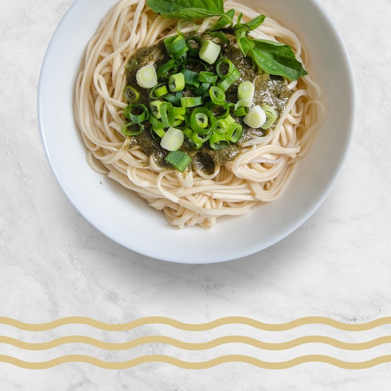 【吴独面】南瓜米豆签+罗勒酱 | 五辛素 | (3包入/袋) - 面/面线/米粉 - 其他材质 