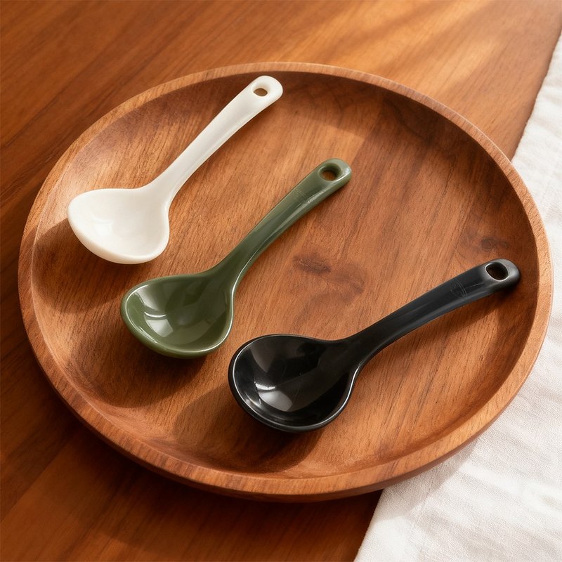 【哩皿生活】洁晶拉面汤匙2入组 环保餐具 汤匙 野餐 露营 汤杓 - 餐刀/叉/匙组合 - 塑料 