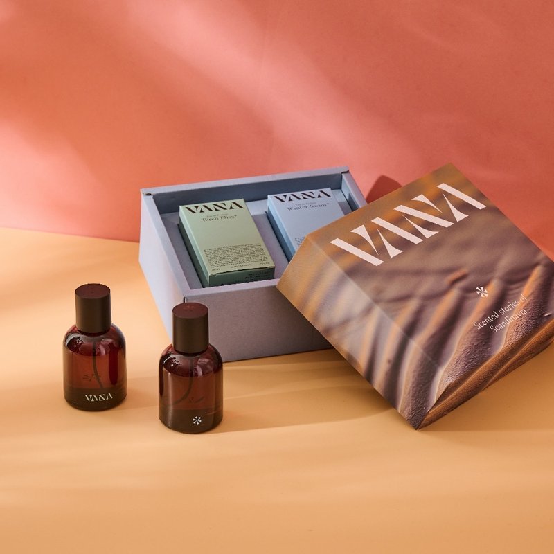 淡香精礼盒双入组 - 桦树礼赞 50ml+ 冬泳之苏 50ml - 香水/香膏 - 其他材质 透明