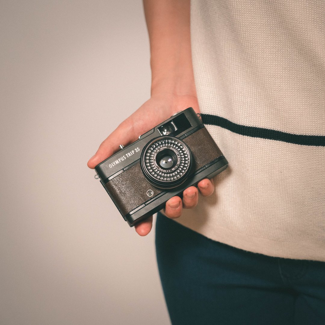 [Our shop only] Retro film camera Olympus PEN TRIP 35 Sweet Black Sweet Black [Free shipping] - 相机 - 其他金属 咖啡色