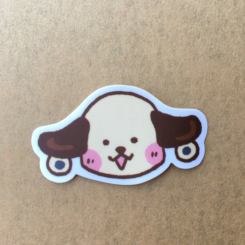 大耳飞机小防水贴纸 SS0089 - 贴纸 - 防水材质 咖啡色