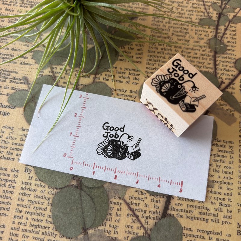 灯笼鱼goodjob印章 - 印章/印台 - 橡胶 