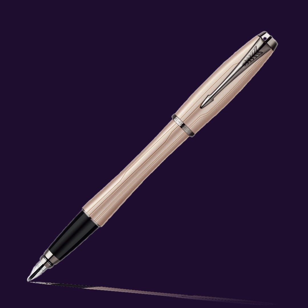 Parker 派克 都会时尚 电路纹 (玫瑰金 )钢笔(F) - 钢笔 - 其他金属 金色