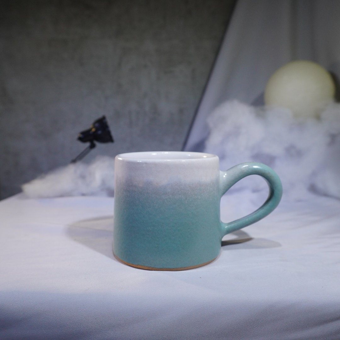 限定蓝小山形杯-约200ml,茶杯,马克杯,水杯,咖啡杯 - 咖啡杯/马克杯 - 陶 多色