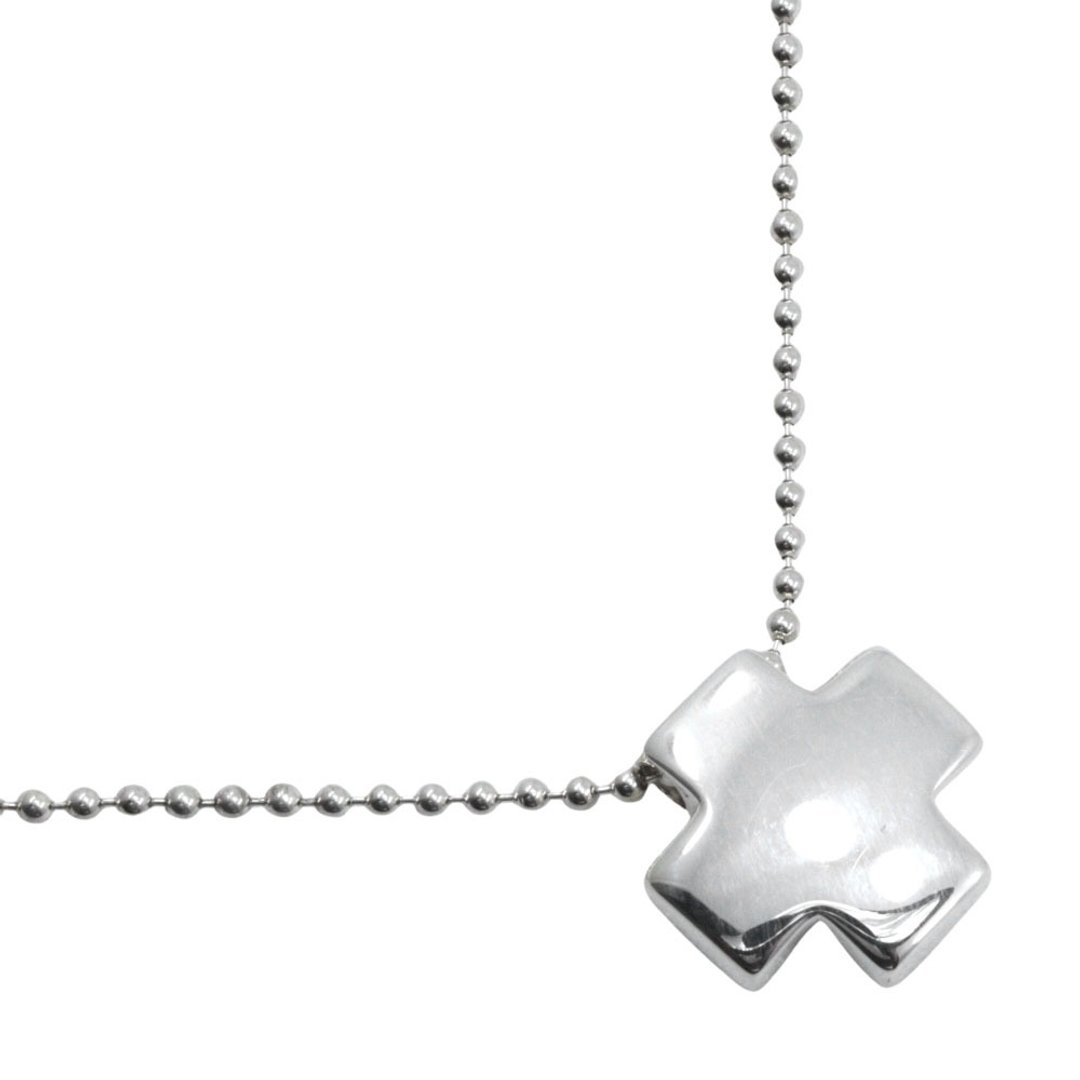 【日本直送】蒂芙尼 TIFFANY&Co. 罗马十字 项链 珠珠链 纯银925 十字架 约13.4g 女款【二手】 - 项链 - 银 银色