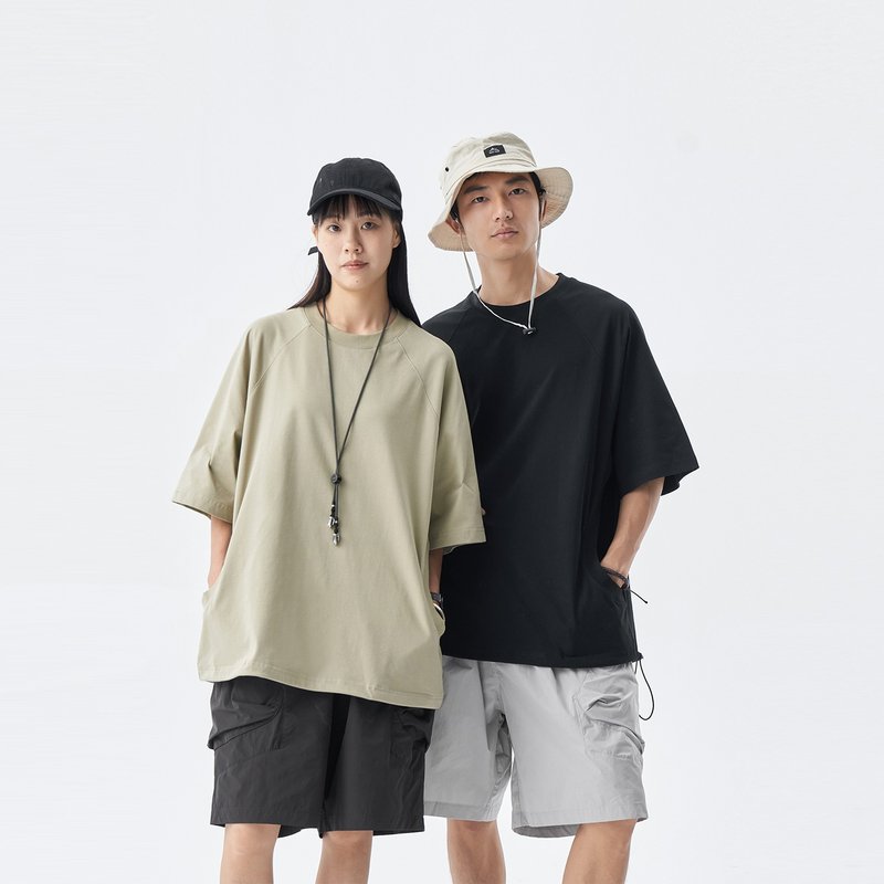 TopBasics 侧口袋短袖T恤 - 男装上衣/T 恤 - 棉．麻 绿色