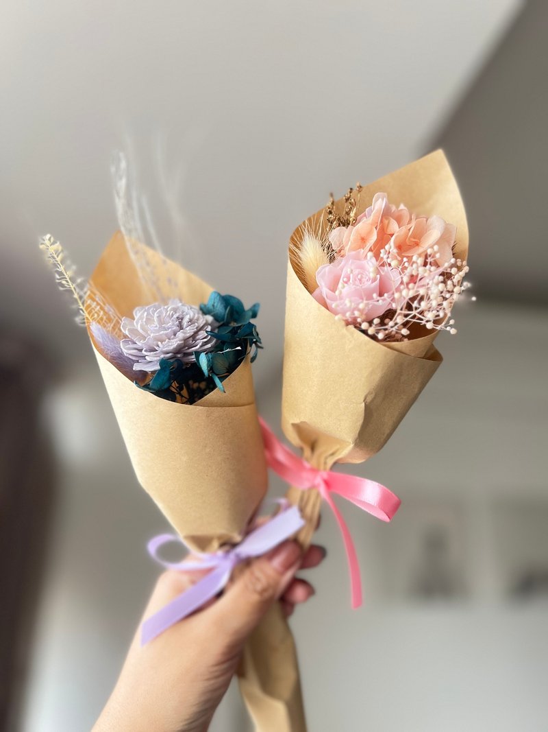 干燥永生花束 可拆开插瓶 - 干燥花/捧花 - 植物．花 