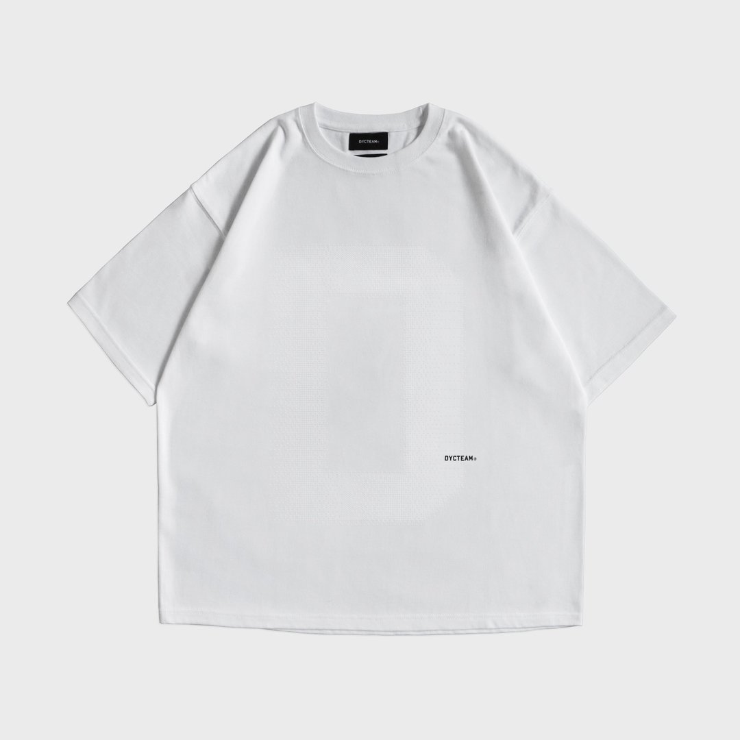 DYCTEAM - 像素渐层落肩重磅TEE (white) - 男装上衣/T 恤 - 其他材质 白色