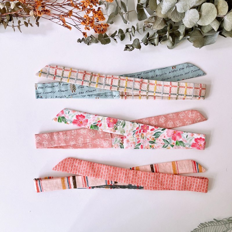 岛森家 / 细版发带 / 恋爱 - 发饰 - 棉．麻 多色