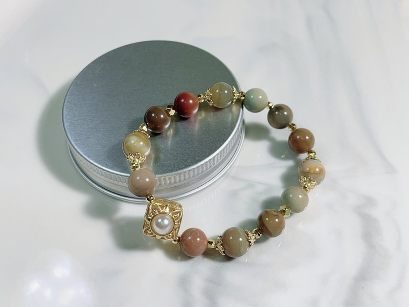 阿拉善手链 水晶天然矿石 手作手串 编织设计 - 手链/手环 - 水晶 