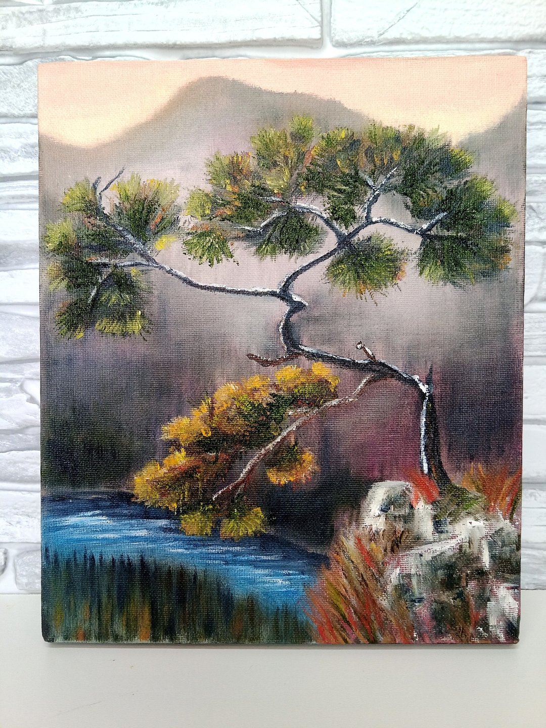 松山油画 油画帆布拉伸 原创艺术 - 海报/装饰画/版画 - 棉 绿色