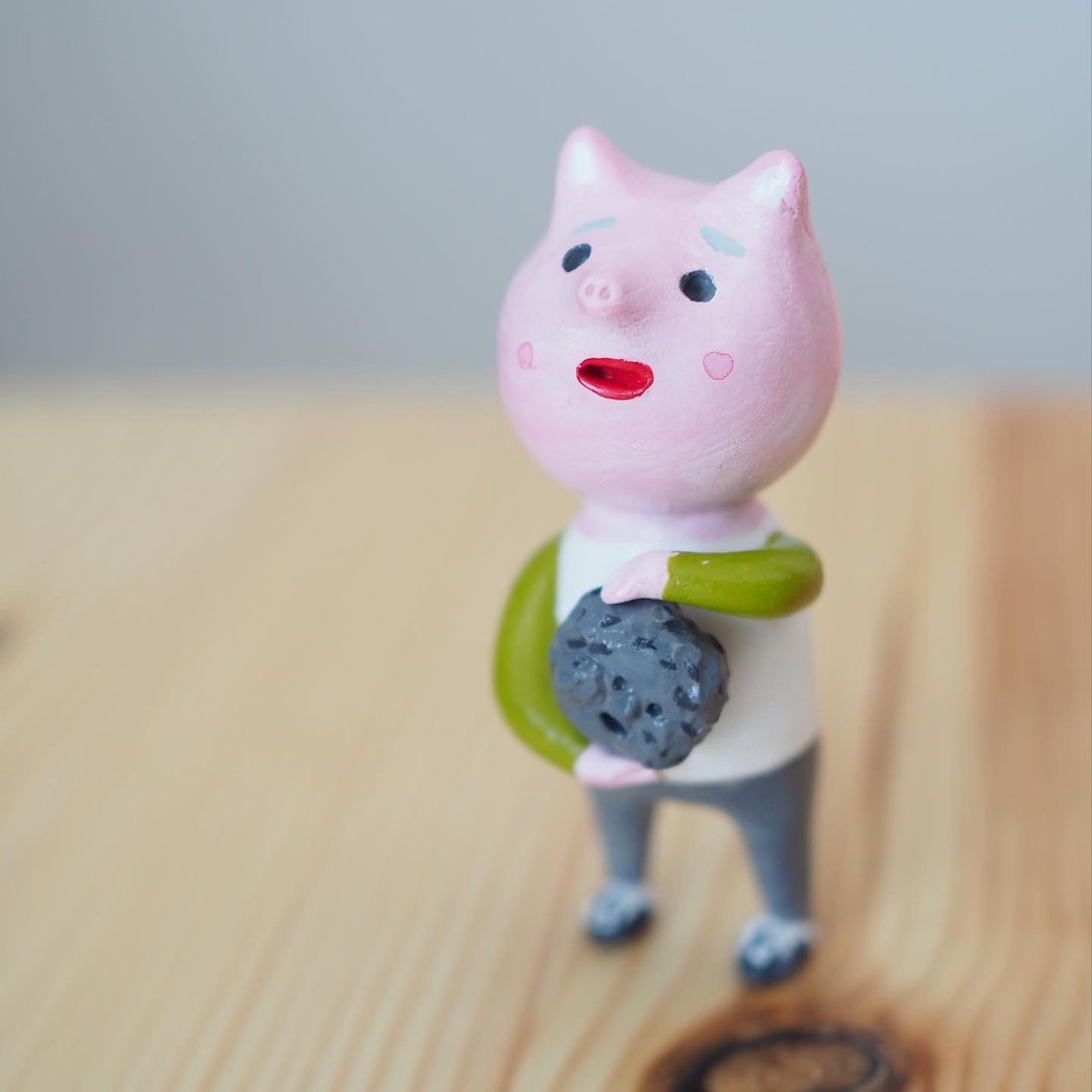 pig of truth - 玩偶/公仔 - 粘土 粉红色