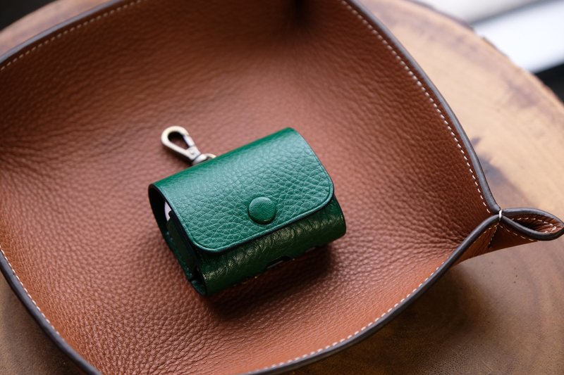 Airpods Pro / Airpods Pro 2 Leather Case - Green - 耳机收纳 - 真皮 绿色
