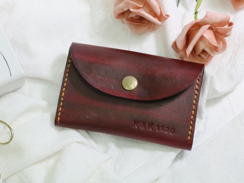 金爱零钱包/皮革零钱包/皮革包课程/一人成团/新手友善/可刻字 - 皮件 - 真皮 