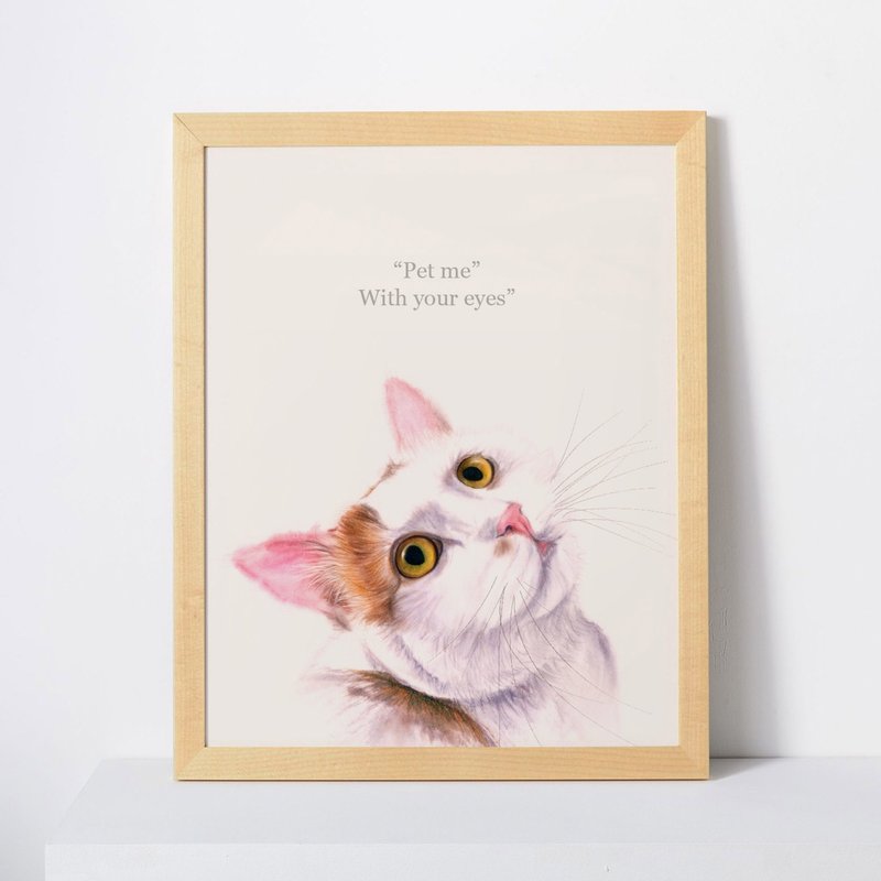 猫思猫言喵语11x14英寸装饰画 给猫咪猫奴的礼物 日本短尾 - 海报/装饰画/版画 - 纸 多色