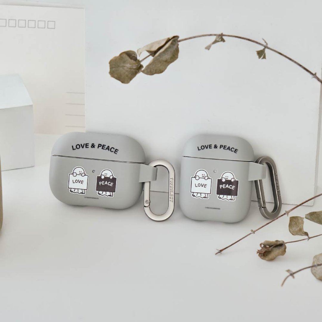 Percentage 爱与和平强悍防摔 AirPods 保护套 - 耳机收纳 - 塑料 多色