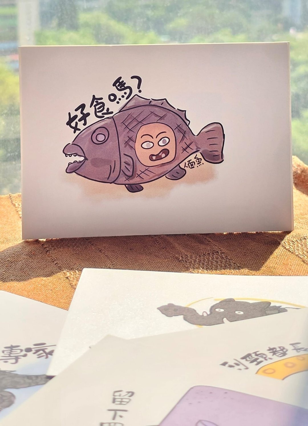 人面鱼 (明信片) - 卡片/明信片 - 纸 