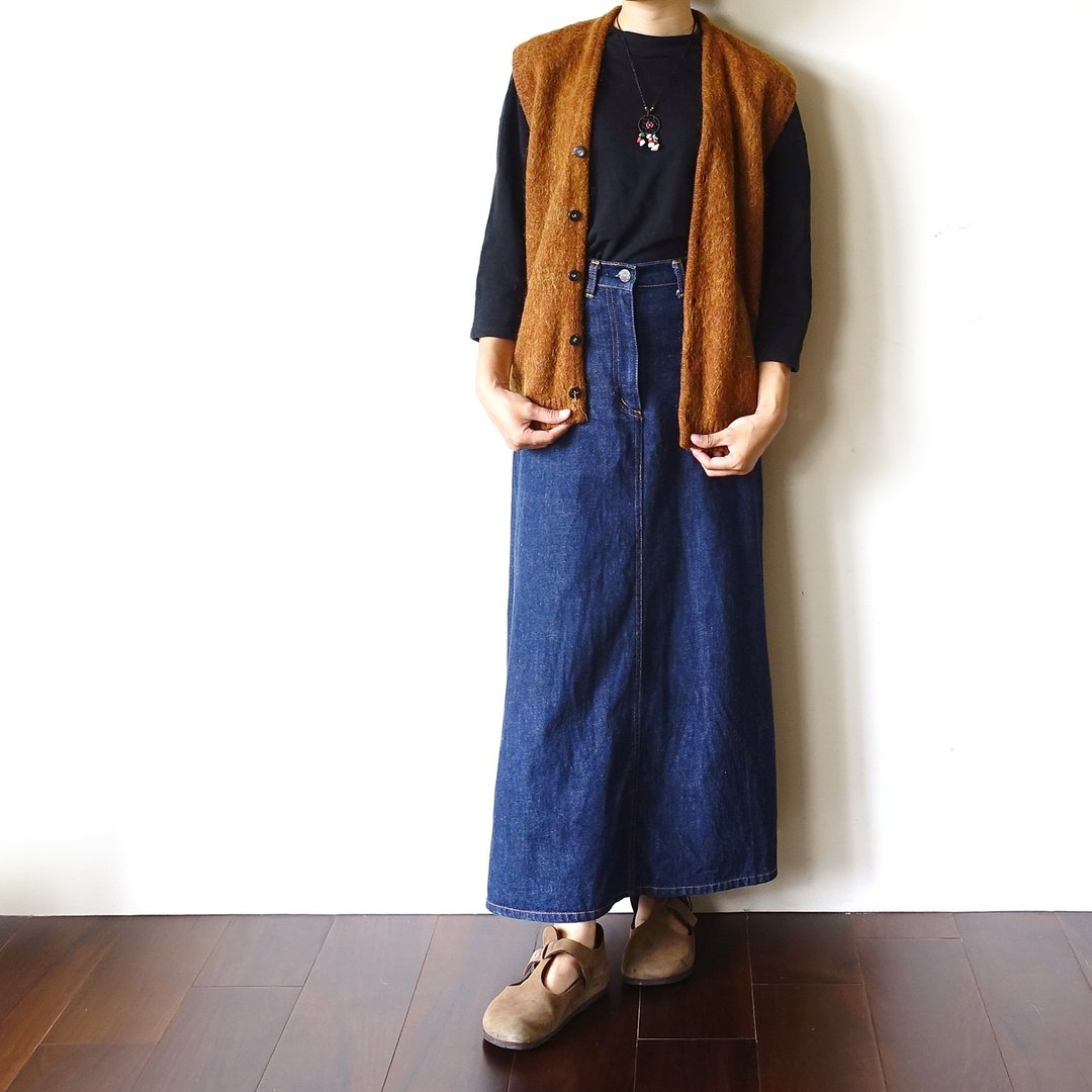 BajuTua /古着/ 朴实浅咖啡 开襟羊毛背心 - 男装针织衫/毛衣 - 羊毛 咖啡色