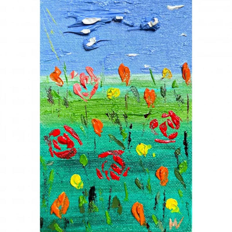 玫瑰画花卉原创艺术花卉画布艺术厚涂油墙 - 墙贴/壁贴 - 其他材质 多色