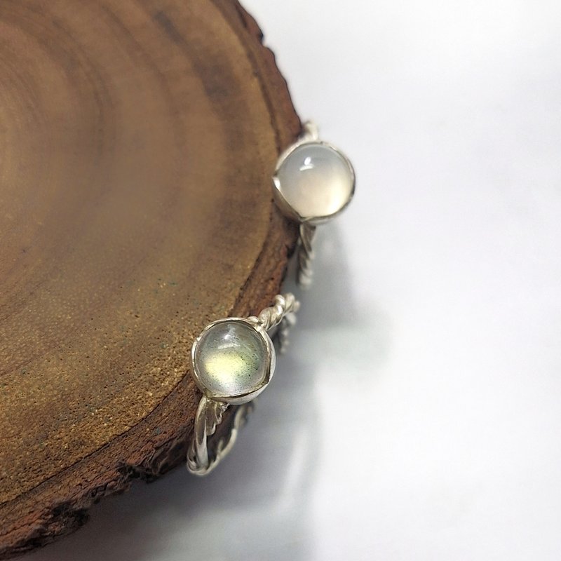 时晴金工  | 待放的璀璨花朵 | 花苞银戒 - 戒指 - 纯银 银色