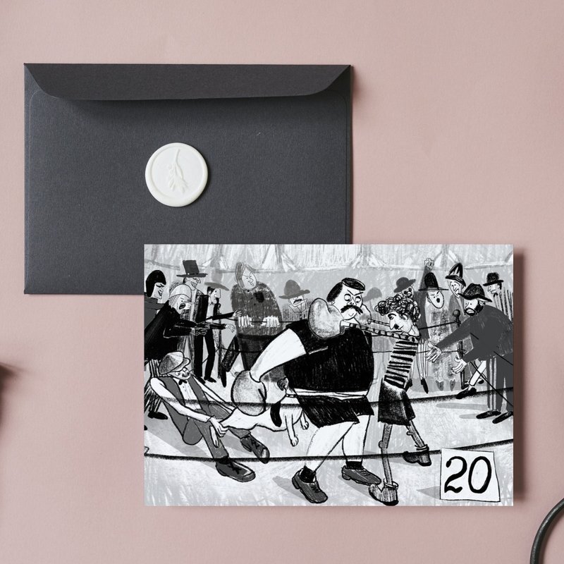 Charlie Chaplin movie art poster A4 A5 A6 digital print - illustrated postcard - 电子手绘真人画像/绘画/插画 - 其他材质 