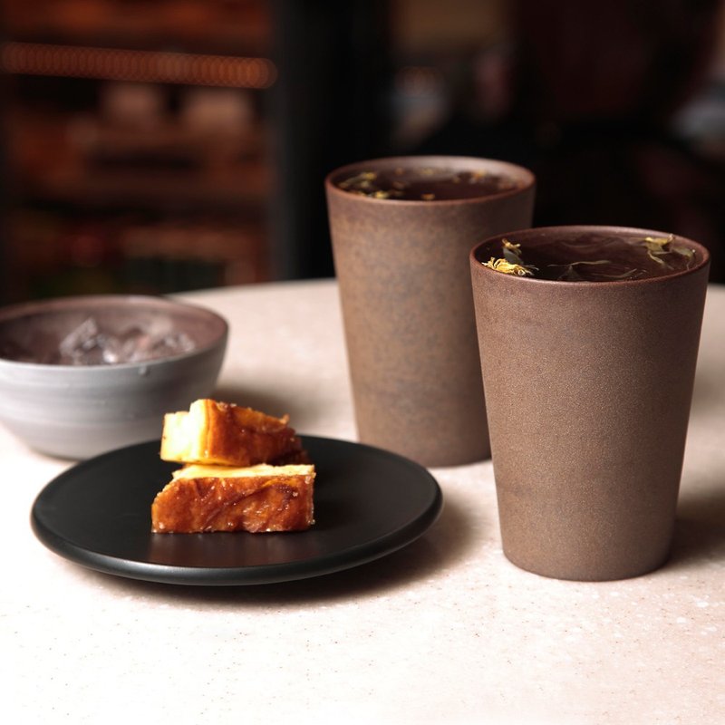 不二堂│岩矿甘杯 - 茶具/茶杯 - 其他材质 咖啡色
