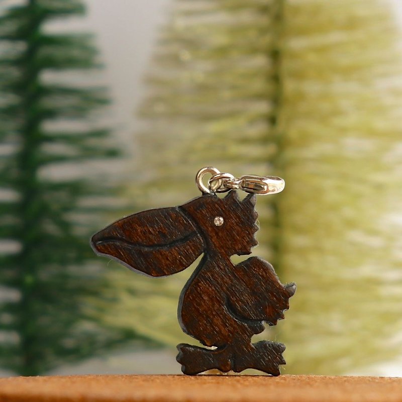 手工木制吊饰  鲸头鹳 吊饰 礼物订制 - 吊饰 - 木头 咖啡色