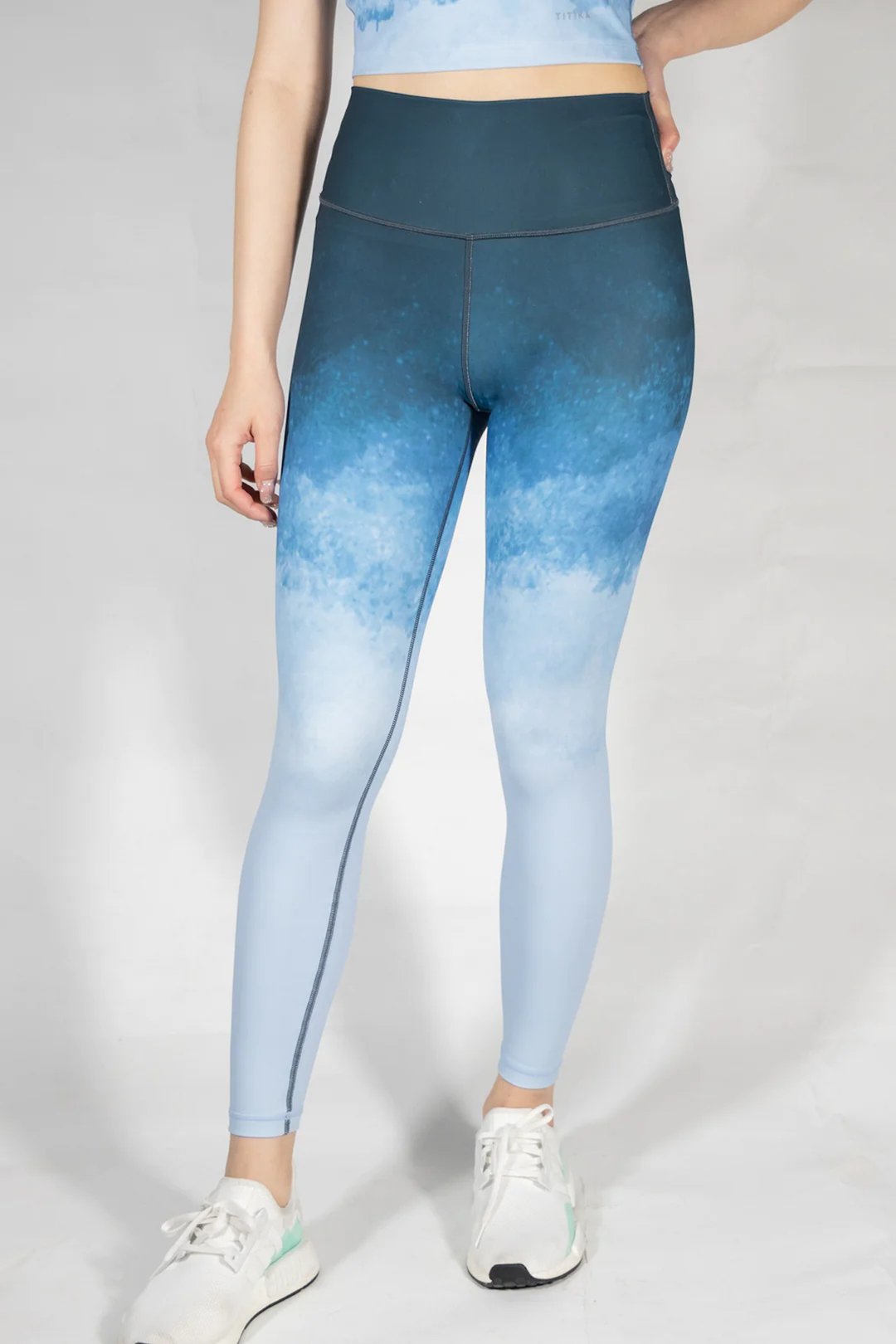 Aoki Leggings - 女装瑜珈服 - 聚酯纤维 蓝色