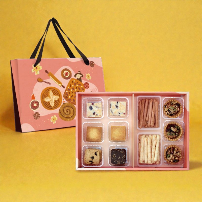 【伊甸台中迦南园】 福气礼盒 春节礼盒 | 起士棒 饼干 综合点心 - 零食/点心 - 其他材质 多色