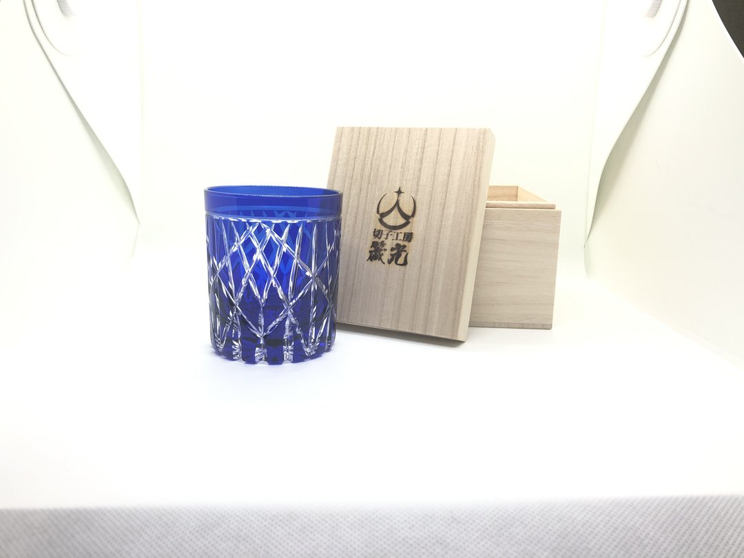 Downlight rock glass - 玻璃杯 - 玻璃 蓝色