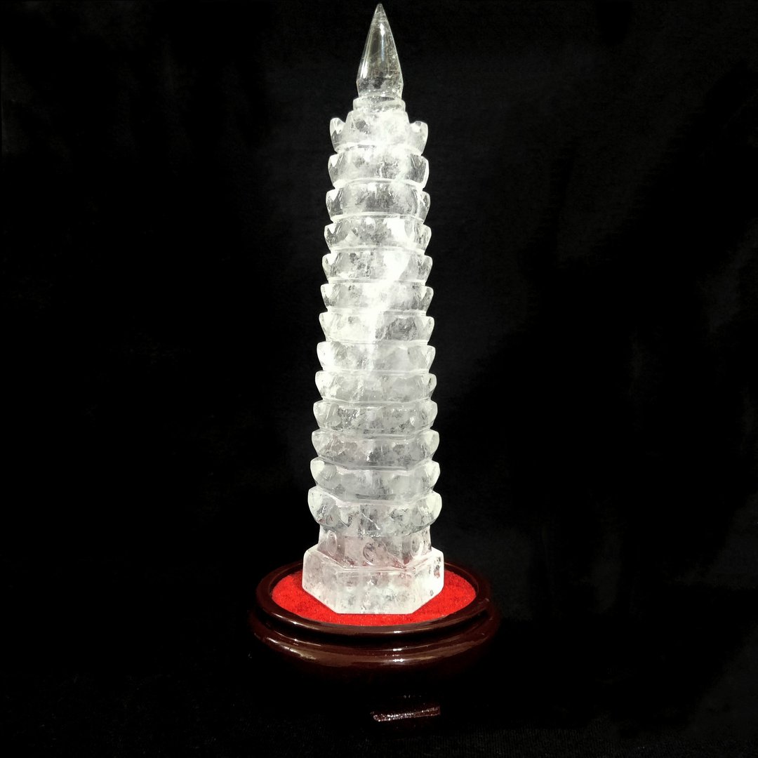 【订制品】文昌塔 白水晶 巴西 Wen Chang Tower Rock Quartz - 摆饰 - 水晶 白色
