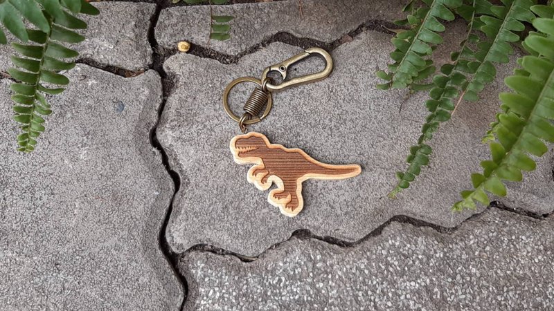 暴龙吊饰 // 恐龙系吊饰 // 安心出货SOP - 吊饰 - 木头 多色