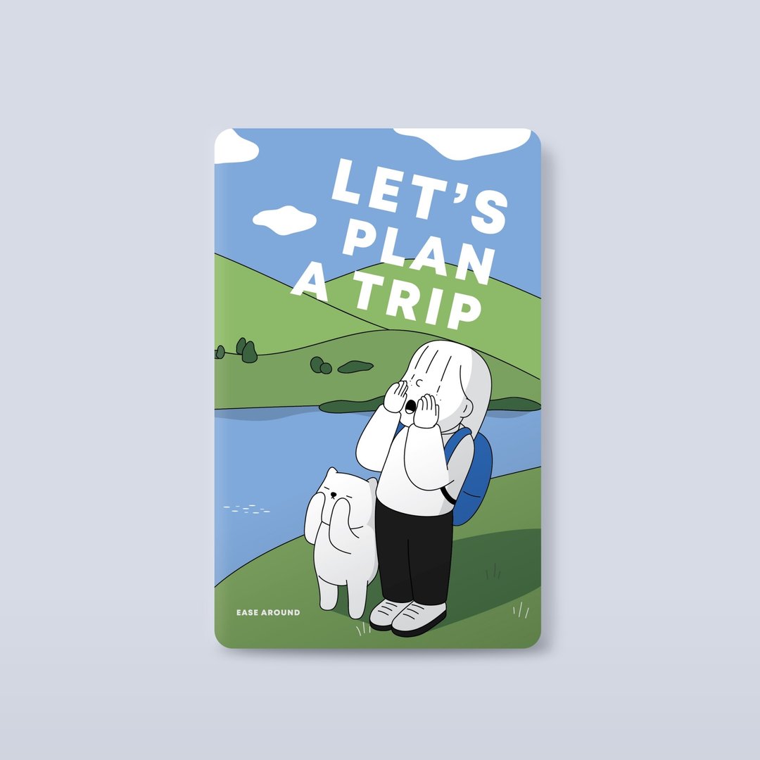 卡片贴纸 - LET'S PLAN A TRIP - 贴纸 - 纸 多色