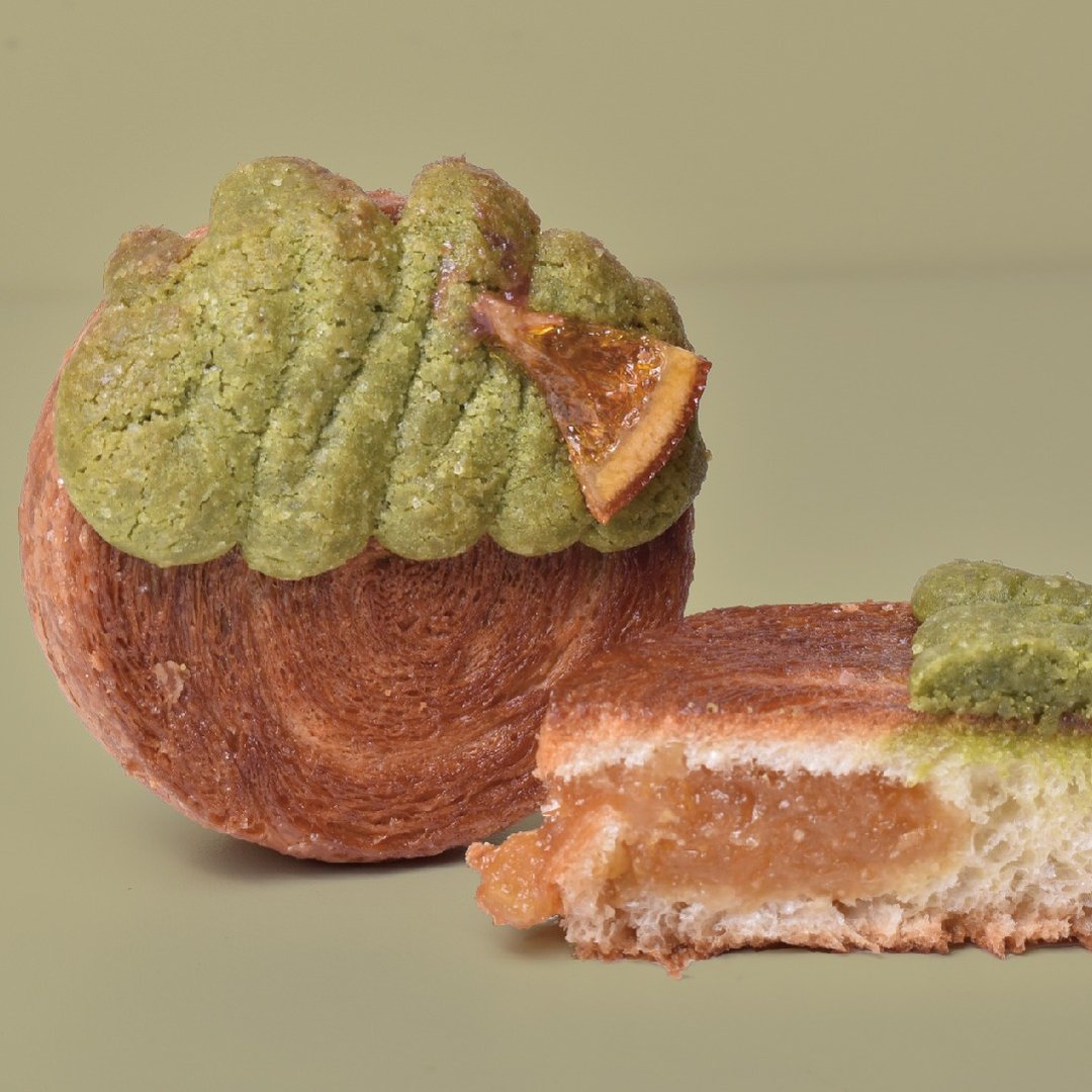 香橙抹茶 Crookies 软饼干千层圆可颂【创意甜点】 - 蛋糕/甜点 - 新鲜食材 绿色