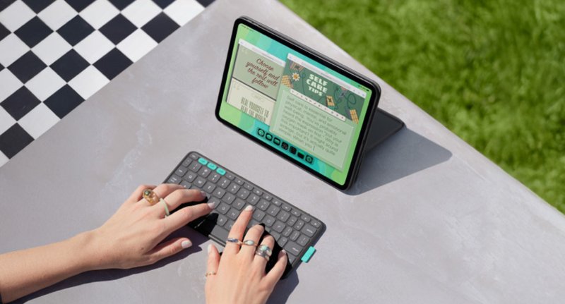 罗技 FLIP FOLIO 磁吸式iPad 键盘保护支架 - for 11寸 iPad - 平板/电脑保护壳 - 塑料 