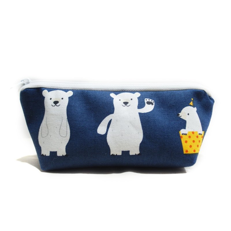 熊孩子◎笔袋◎MIX - 铅笔盒/笔袋 - 棉．麻 蓝色
