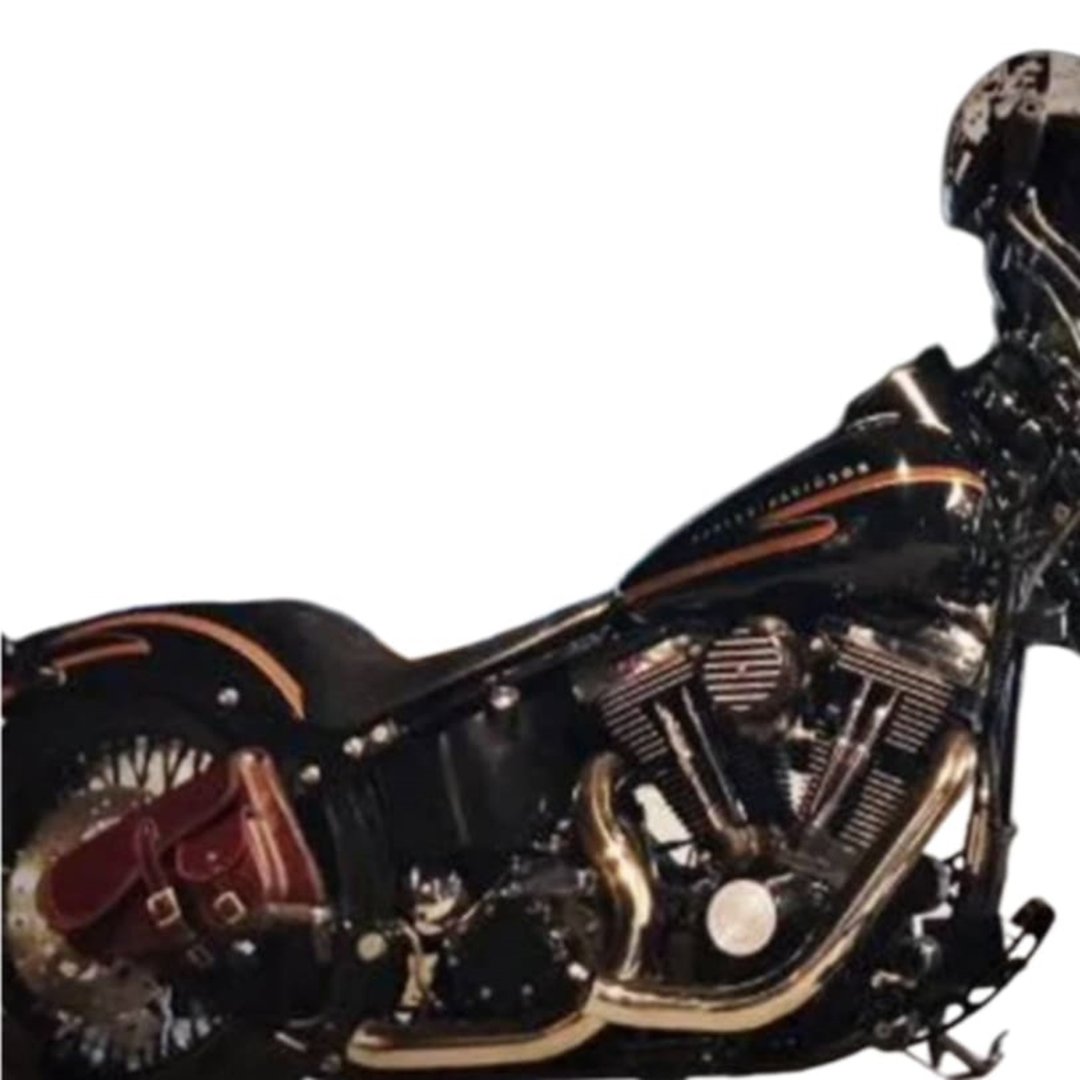 Harley-Davidson 机车侧袋，适用于 Softail 全车系，真皮 - 侧背包/斜挎包 - 真皮 黑色