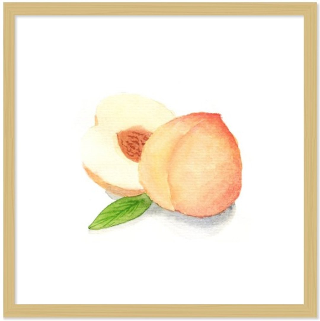 Fresh Summer-Peach 桃子 小清新艺术框画34cm - 海报/装饰画/版画 - 纸 