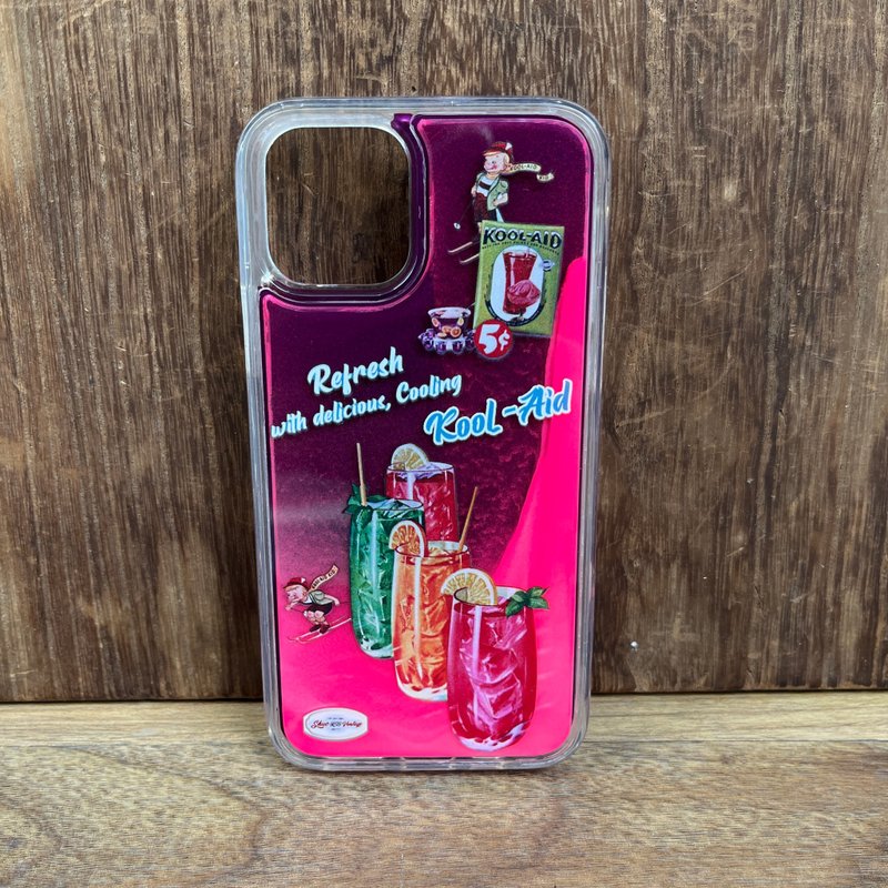 美式复古 手机老广告 流沙壳 夜光 - 手机壳/手机套 - 塑料 多色