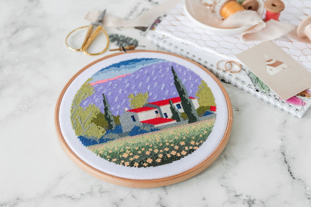Italy Landscape Cross Stitch PDF Pattern 十字繡 - 编织/刺绣/羊毛毡/裁缝 - 其他材质 
