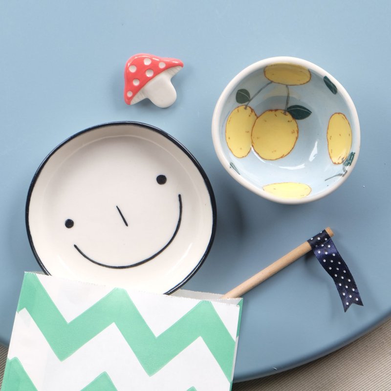 Goody Bag - Ceramics Happy Set - 花瓶/陶器 - 陶 白色