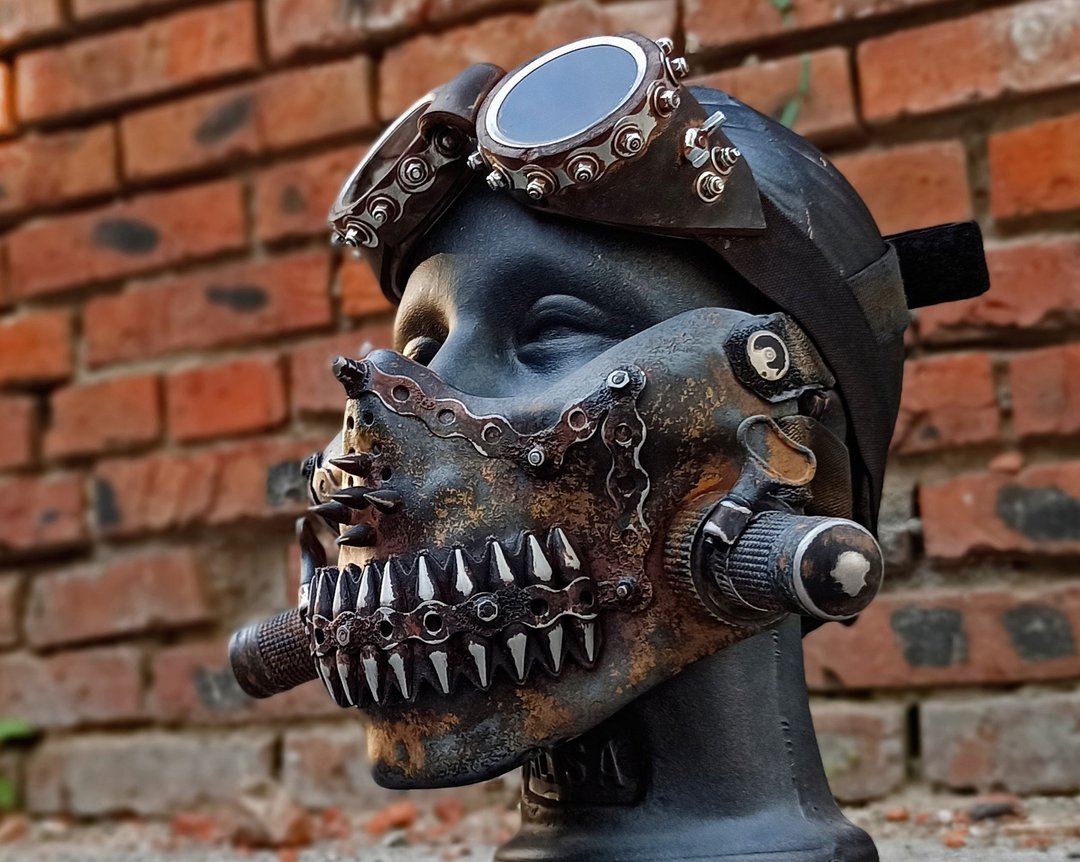 Half mask respirator jaw with goggles dystopia post-apocalypse - 其他 - 其他材质 多色