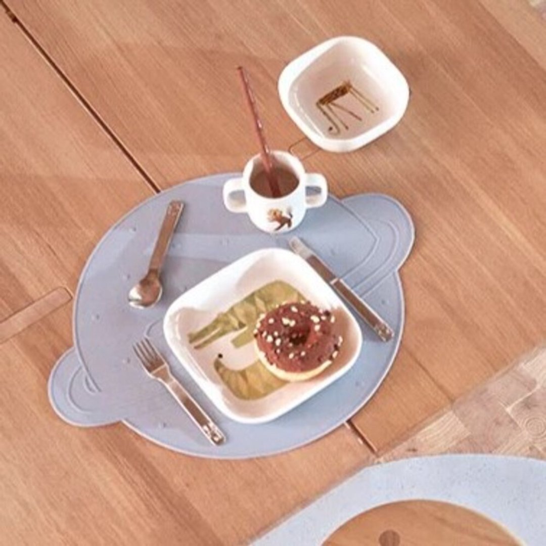 OYOY Moira手绘风陶瓷餐具组 / 鳄鱼先生 - 儿童餐具/餐盘 - 陶 