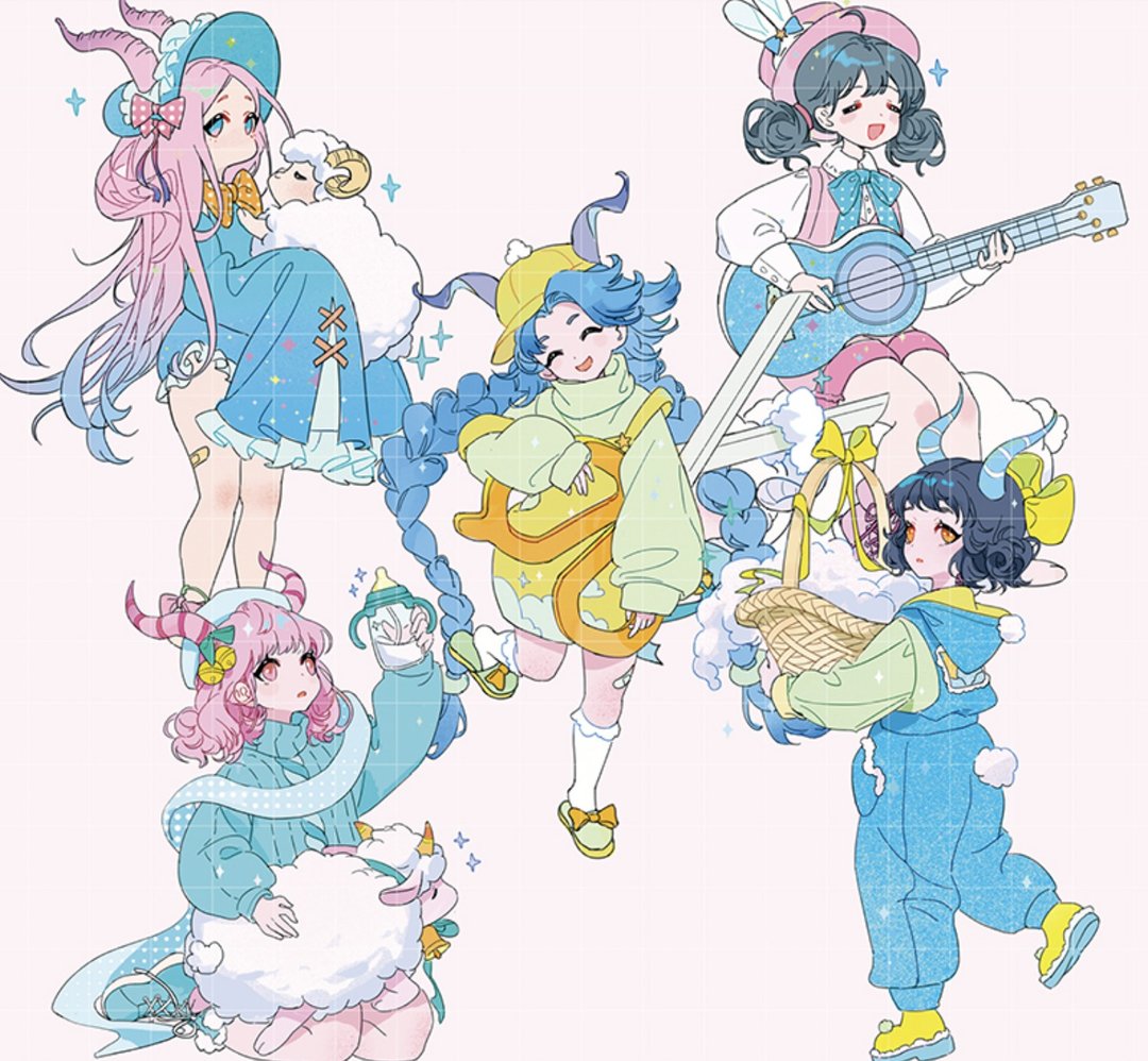 白羊座少女 PET 纸胶带 - 纸胶带 - 纸 多色
